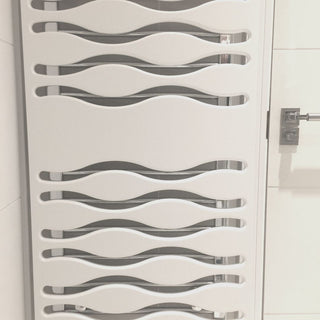 Towel Rail Radiator Cover Safety Panel protecting from burns in En-suit Cloaks Bathroom Heaters-White-70x70cm-RadiatorCoversShop.com