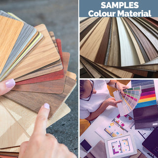 Radiator Cover Wall Panels Cupboard Doors material Finish and Colours samples-RadiatorCoversShop.com