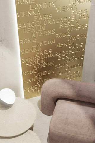 Decorative 3D Textured Feature Wall Panels in Gold Finish with DIMOND Design Continuous Pattern-Gold-4 x 60x60cm / 23x23"-RadiatorCoversShop.com