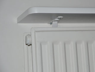 White Rounded Radiator Top Shelf Windowsill made with strong 1.8cm thickness material-White-15x90x1.8-RadiatorCoversShop.com