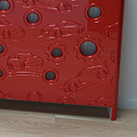 Children Radiator Cabinet Cover with Funky CLOUDS design for Kids Bedroom Nursery Playroom-Radiator Covers > Enclosed Radiator Cabinets > Children Designs Heater Cabinets > Radiator Casing for Kids Safety > Nursery Radiator Casing > Playroom Radiator Boxing > Cool Radiator cover baby room-RadiatorCoversShop.com
