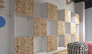 Children Radiator Cabinet Cover with Funky CLOUDS design for Kids Bedroom Nursery Playroom-Radiator Covers > Enclosed Radiator Cabinets > Children Designs Heater Cabinets > Radiator Casing for Kids Safety > Nursery Radiator Casing > Playroom Radiator Boxing > Cool Radiator cover baby room-RadiatorCoversShop.com