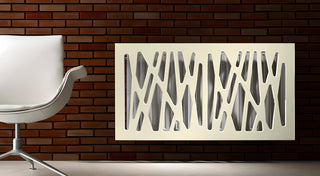 Stylish Radiator Heater Cover with Unusual with GEO Design HIGH GLOSS Finish-Radiator Covers > Panel Radiator Covers > Modern Radiator Covers > Designer Radiator Cover > Custom Made Radiator Covers > Heater Grill Covers > Clip on Panel Covers > Made to Measure Radiator Cover-RadiatorCoversShop.com