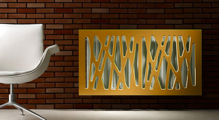 Stylish Radiator Cover with Unusual Futuristic GEO Design SATIN MATT Finish-Radiator Covers > Panel Radiator Covers > Modern Radiator Covers > Designer Radiator Cover > Custom Made Radiator Covers > Heater Grill Covers > Clip on Panel Covers > Made to Measure Radiator Cover-RadiatorCoversShop.com