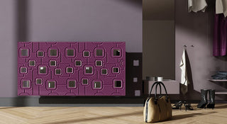 Bespoke Floating Radiator Heater Cover with geometric SATURN Design HIGH GLOSS Finish-Radiator Covers > Panel Radiator Covers > Modern Radiator Covers > Designer Radiator Cover > Custom Made Radiator Covers > Heater Grill Covers > Clip on Panel Covers > Made to Measure Radiator Cover-RadiatorCoversShop.com