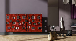 Bespoke Floating Radiator Heater Cover with geometric SATURN Design HIGH GLOSS Finish-Radiator Covers > Panel Radiator Covers > Modern Radiator Covers > Designer Radiator Cover > Custom Made Radiator Covers > Heater Grill Covers > Clip on Panel Covers > Made to Measure Radiator Cover-RadiatorCoversShop.com