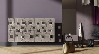 Bespoke Radiator Heater Cover with geometric SATURN Design SATIN MATT Finish-Radiator Covers > Panel Radiator Covers > Modern Radiator Covers > Designer Radiator Cover > Custom Made Radiator Covers > Heater Grill Covers > Clip on Panel Covers > Made to Measure Radiator Cover-RadiatorCoversShop.com