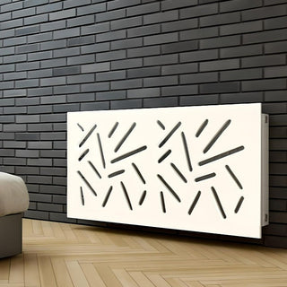 Modern Radiator Heater Cover with STICKS Design GLOSS Finish-Radiator Covers > Panel Radiator Covers > Modern Radiator Covers > Designer Radiator Cover > Custom Made Radiator Covers > Heater Grill Covers > Clip on Panel Covers > Made to Measure Radiator Cover-RadiatorCoversShop.com