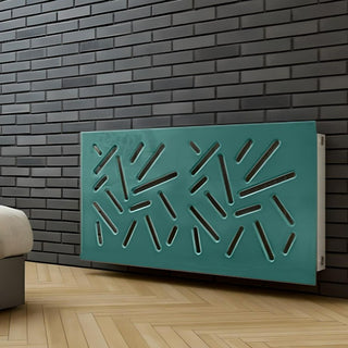 Modern Clip on Radiator Heater Cover with Trendy STICKS Design in SATIN MATT Finish-Radiator Covers > Panel Radiator Covers > Modern Radiator Covers > Designer Radiator Cover > Custom Made Radiator Covers > Heater Grill Covers > Clip on Panel Covers > Made to Measure Radiator Cover-RadiatorCoversShop.com