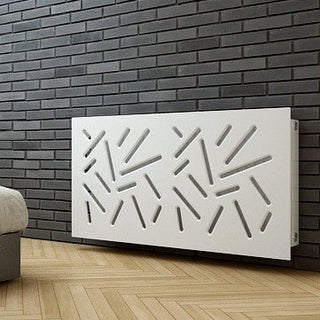 Modern Radiator Heater Cover STICKS Design White in 70 80 90 100 110 120 130 140 150 160 170 180cm-Radiator Covers > Panel Radiator Covers > Modern Radiator Covers > Designer Radiator Cover > Custom Made Radiator Covers > Heater Grill Covers > Clip on Panel Covers > Made to Measure Radiator Cover-RadiatorCoversShop.com
