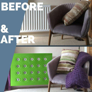 Made to Measure Radiator Heater Cover with Contemporary RINGS Design SATIN MATT Finish-Radiator Covers > Panel Radiator Covers > Modern Radiator Covers > Designer Radiator Cover > Custom Made Radiator Covers > Heater Grill Covers > Clip on Panel Covers > Made to Measure Radiator Cover-RadiatorCoversShop.com