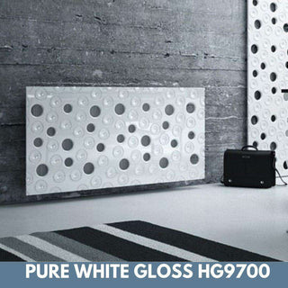 CustomMade Radiator Cover Decorative MOON Design WHITE 70 80 90 100 110 120 130 140 150 160 170 180-Radiator Covers > Panel Radiator Covers > Modern Radiator Covers > Designer Radiator Cover > Custom Made Radiator Covers > Heater Grill Covers > Clip on Panel Covers > Made to Measure Radiator Cover-RadiatorCoversShop.com