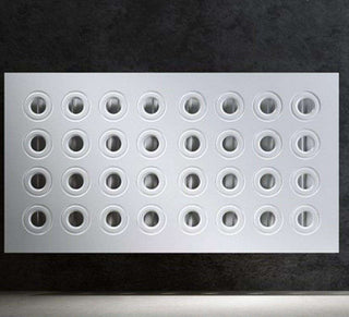 Made to Measure Radiator Heater Cover with Contemporary RINGS Design HIGH GLOSS Finish-Radiator Covers > Panel Radiator Covers > Modern Radiator Covers > Designer Radiator Cover > Custom Made Radiator Covers > Heater Grill Covers > Clip on Panel Covers > Made to Measure Radiator Cover-RadiatorCoversShop.com