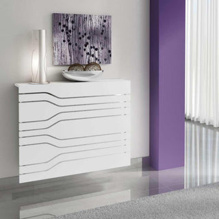 Modern Floating White Radiator Heater Cover MINIMAL STRIPE design with Integrate shelf Ref RCMN252-Radiator Covers > Floting Radiator Cabinets > Shelf Radiator Cover > Modern Radiator Covers > Designer Radiator Covers > Custom Made Heater Cover > Wall Mounted Cover > Made toMeasure Radiator Cover-RadiatorCoversShop.com