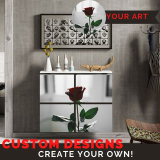 ADD ON Custom Print Personalisation photo on MINIMAL SQUARES LINES & TABLE Radiator Heater Cabinet-Radiator Covers > Floting Radiator Cabinets > Shelf Radiator Cover > Modern Radiator Covers > Designer Radiator Covers > Custom Made Heater Cover > Wall Mounted Cover > Made toMeasure > Custom Designs-RadiatorCoversShop.com