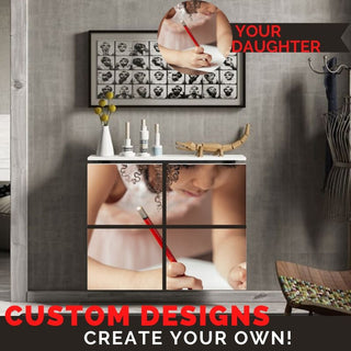 ADD ON Custom Print Personalisation photo on MINIMAL SQUARES LINES & TABLE Radiator Heater Cabinet-Radiator Covers > Floting Radiator Cabinets > Shelf Radiator Cover > Modern Radiator Covers > Designer Radiator Covers > Custom Made Heater Cover > Wall Mounted Cover > Made toMeasure > Custom Designs-RadiatorCoversShop.com