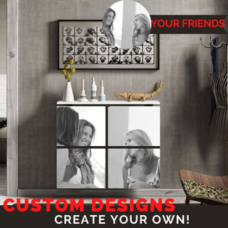 ADD ON Custom Print Personalisation photo on MINIMAL SQUARES LINES & TABLE Radiator Heater Cabinet-Radiator Covers > Floting Radiator Cabinets > Shelf Radiator Cover > Modern Radiator Covers > Designer Radiator Covers > Custom Made Heater Cover > Wall Mounted Cover > Made toMeasure > Custom Designs-RadiatorCoversShop.com