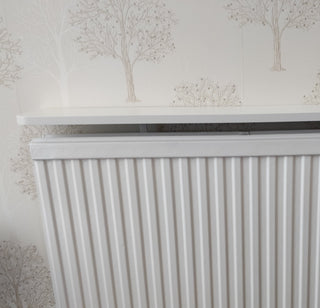SALE Made to Measure Radiator Top Shelf windowsill White 18 or 28mm Floating Shelves-Radiator Shelf > Shelves above Radiator > Radiator Heater Shelves > Custom Made Radiator Shelves > Made to Measure Windowsills > Bespoke Shelf Window Sills > Matching Shelves above Radiator Covers-RadiatorCoversShop.com