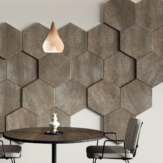 Decorative HEXAGONAL wall panels with varied thickness for textured 3D surface design, pack of 3-Wall Panelling > Decorative Wall Panels > Textured Wall Panels > 3D Wall Panels > Feature Wall Covering-RadiatorCoversShop.com