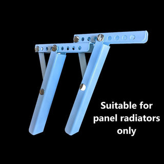 Heavy Duty Radiator Shelf Bracket Drill Free Installation White Metal Height Adjustable Fitting Pk 2-Radiator Covers > Modern Radiator Covers > Designer Radiator Cover > Floating Radiator Covers Fixings > Removable Covers Accessories-RadiatorCoversShop.com