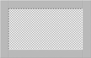 Classic White Floating Radiator Heater Covers with Elegant DIAMOND decorative grille screen panel-Radiator Covers > Panel Radiator Covers > Classic Radiator Covers > Designer Radiator Cover > Custom Made Radiator Covers > Heater Grill Covers > Clip on Panel Covers > Made to Measure Radiator Cover-RadiatorCoversShop.com