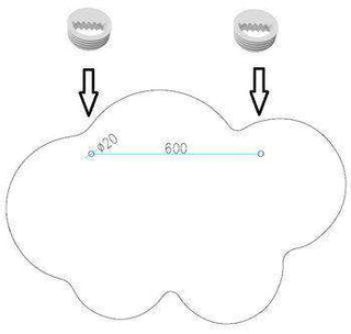 Kids CLOUDS design decorative board wall panel for Children’s Bedroom Nursery Playroom-Headboards > Wall Protection > Kids Headboards > Children Bedroom Headboards-RadiatorCoversShop.com