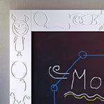 Kids Magnetic Blackboard chalkboard with BALLOONS frame design for Children’s Bedroom Playroom-Chalkboards > Blackboards > Home Notice Board > Children Play Boards-RadiatorCoversShop.com