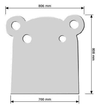Kids HIPPO design single bed decorative Headboard for Children’s Bedroom Nursery Playroom-Headboards > Wall Protection > Kids Headboards > Children Bedroom Headboards-RadiatorCoversShop.com