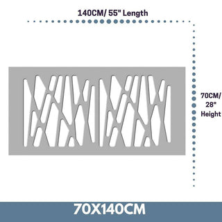 Radiator Heater Cover with Futuristic GEO Design WHITE 70 80 90 100 110 120 130 140 150 160 170 180-Radiator Covers > Panel Radiator Covers > Modern Radiator Covers > Designer Radiator Cover > Custom Made Radiator Covers > Heater Grill Covers > Clip on Panel Covers > Made to Measure Radiator Cover-RadiatorCoversShop.com