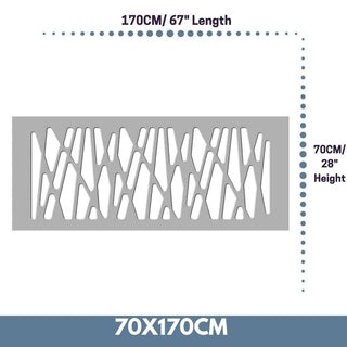 Radiator Heater Cover with Futuristic GEO Design WHITE 70 80 90 100 110 120 130 140 150 160 170 180-Radiator Covers > Panel Radiator Covers > Modern Radiator Covers > Designer Radiator Cover > Custom Made Radiator Covers > Heater Grill Covers > Clip on Panel Covers > Made to Measure Radiator Cover-RadiatorCoversShop.com