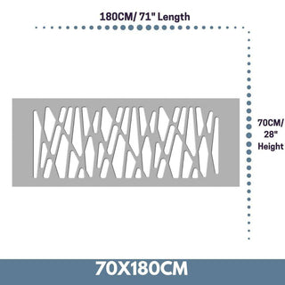 Radiator Heater Cover with Futuristic GEO Design WHITE 70 80 90 100 110 120 130 140 150 160 170 180-Radiator Covers > Panel Radiator Covers > Modern Radiator Covers > Designer Radiator Cover > Custom Made Radiator Covers > Heater Grill Covers > Clip on Panel Covers > Made to Measure Radiator Cover-RadiatorCoversShop.com