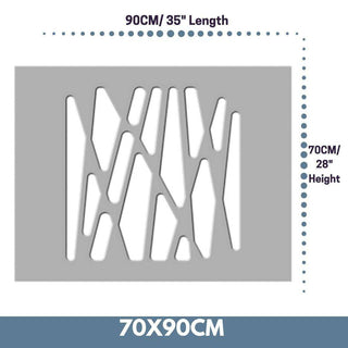 Radiator Heater Cover with Futuristic GEO Design WHITE 70 80 90 100 110 120 130 140 150 160 170 180-Radiator Covers > Panel Radiator Covers > Modern Radiator Covers > Designer Radiator Cover > Custom Made Radiator Covers > Heater Grill Covers > Clip on Panel Covers > Made to Measure Radiator Cover-RadiatorCoversShop.com