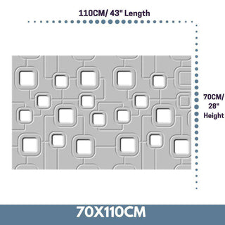 Bespoke Radiator Heater Cover geometric SATURN Design WHITE available in lengths from 70cm to 180cm-Radiator Covers > Panel Radiator Covers > Modern Radiator Covers > Designer Radiator Cover > Custom Made Radiator Covers > Heater Grill Covers > Clip on Panel Covers > Made to Measure Radiator Cover-RadiatorCoversShop.com