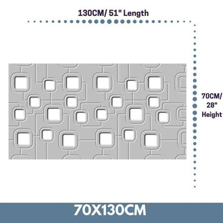 Bespoke Radiator Heater Cover geometric SATURN Design WHITE available in lengths from 70cm to 180cm-Radiator Covers > Panel Radiator Covers > Modern Radiator Covers > Designer Radiator Cover > Custom Made Radiator Covers > Heater Grill Covers > Clip on Panel Covers > Made to Measure Radiator Cover-RadiatorCoversShop.com