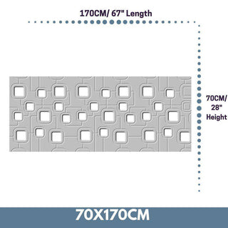 Bespoke Radiator Heater Cover geometric SATURN Design WHITE available in lengths from 70cm to 180cm-Radiator Covers > Panel Radiator Covers > Modern Radiator Covers > Designer Radiator Cover > Custom Made Radiator Covers > Heater Grill Covers > Clip on Panel Covers > Made to Measure Radiator Cover-RadiatorCoversShop.com