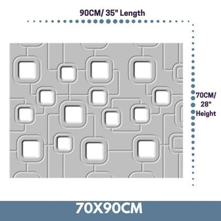 Bespoke Radiator Heater Cover geometric SATURN Design WHITE available in lengths from 70cm to 180cm-Radiator Covers > Panel Radiator Covers > Modern Radiator Covers > Designer Radiator Cover > Custom Made Radiator Covers > Heater Grill Covers > Clip on Panel Covers > Made to Measure Radiator Cover-RadiatorCoversShop.com