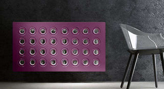 Made to Measure Radiator Heater Cover with Contemporary RINGS Design HIGH GLOSS Finish-Radiator Covers > Panel Radiator Covers > Modern Radiator Covers > Designer Radiator Cover > Custom Made Radiator Covers > Heater Grill Covers > Clip on Panel Covers > Made to Measure Radiator Cover-RadiatorCoversShop.com