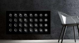 Made to Measure Radiator Heater Cover with Contemporary RINGS Design HIGH GLOSS Finish-Radiator Covers > Panel Radiator Covers > Modern Radiator Covers > Designer Radiator Cover > Custom Made Radiator Covers > Heater Grill Covers > Clip on Panel Covers > Made to Measure Radiator Cover-RadiatorCoversShop.com
