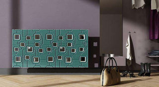 Bespoke Radiator Heater Cover with geometric SATURN Design SATIN MATT Finish-Radiator Covers > Panel Radiator Covers > Modern Radiator Covers > Designer Radiator Cover > Custom Made Radiator Covers > Heater Grill Covers > Clip on Panel Covers > Made to Measure Radiator Cover-RadiatorCoversShop.com