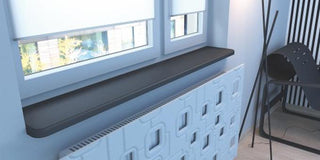 Radiator top shelf brackets concealed floating fixings suitable for 2.8cm thick shelves-Radiator Covers Shelf > Shelves above Radiator > Radiator Heater Shelves > Custom Made Radiator Cover Shelves > Made to Measure windowsills > Bespoke Shelf Window sills-RadiatorCoversShop.com