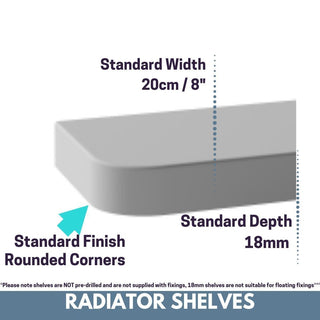 SALE Made to Measure Radiator Top Shelf windowsill White 18 or 28mm Floating Shelves-Radiator Shelf > Shelves above Radiator > Radiator Heater Shelves > Custom Made Radiator Shelves > Made to Measure Windowsills > Bespoke Shelf Window Sills > Matching Shelves above Radiator Covers-RadiatorCoversShop.com