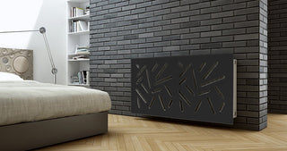 Modern Clip on Radiator Heater Cover with Trendy STICKS Design in SATIN MATT Finish-Radiator Covers > Panel Radiator Covers > Modern Radiator Covers > Designer Radiator Cover > Custom Made Radiator Covers > Heater Grill Covers > Clip on Panel Covers > Made to Measure Radiator Cover-RadiatorCoversShop.com