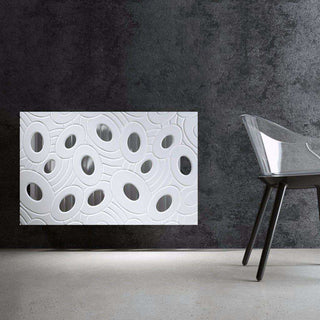 SALE Sophisticated Removable Radiator Heater Cover with bold GALAXY Design in GLOSS White-Radiator Covers > Panel Radiator Covers > Modern Radiator Covers > Designer Radiator Cover > Custom Made Radiator Covers > Heater Grill Covers > Clip on Panel Covers > Made to Measure Radiator Cover-RadiatorCoversShop.com