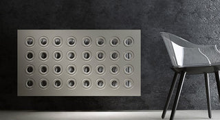 Made to Measure Radiator Heater Cover with Contemporary RINGS Design HIGH GLOSS Finish-Radiator Covers > Panel Radiator Covers > Modern Radiator Covers > Designer Radiator Cover > Custom Made Radiator Covers > Heater Grill Covers > Clip on Panel Covers > Made to Measure Radiator Cover-RadiatorCoversShop.com