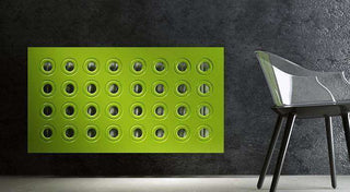 Made to Measure Radiator Heater Cover with Contemporary RINGS Design HIGH GLOSS Finish-Radiator Covers > Panel Radiator Covers > Modern Radiator Covers > Designer Radiator Cover > Custom Made Radiator Covers > Heater Grill Covers > Clip on Panel Covers > Made to Measure Radiator Cover-RadiatorCoversShop.com