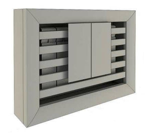 TWO Luxury Floating Radiator Heater Cover Framed Lines Panel Cabinet Box Design with integrated top shelf RCLL121-Radiator Covers > Floting Radiator Cabinets > Shelf Radiator Cover > Modern Radiator Covers > Designer Radiator Covers > Custom Made Heater Cover > Wall Mounted Cover > Made toMeasure Radiator Cover-RadiatorCoversShop.com