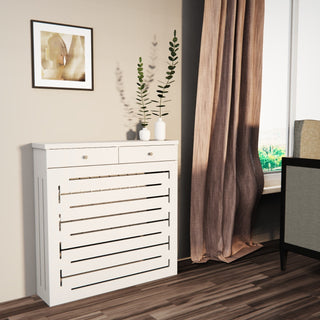 Modern Floating Radiator Heater Cover GEOMETRIC CONTOURS Cabinet Box with wooden drawers RCGE245DR-Radiator Cabinets > Heater Boxes > Radiator Enclosure > Radiator Casing > Radiator Enclosure > Custom Made Radiator Cabinets > Radiator Screens > Radiator Topper > Radiator Cabinet with drawer-RadiatorCoversShop.com