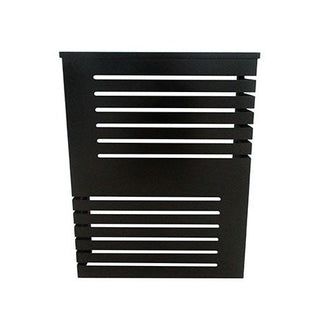 Modern Floating Radiator Heater Cover GEOMETRIC CORNER LINE Cabinet Design Wood Finish Ref RCGE241W-Radiator Covers > Floting Radiator Cabinets > Shelf Radiator Cover > Modern Radiator Covers > Designer Radiator Covers > Custom Made Heater Cover > Wall Mounted Cover > Made toMeasure Radiator Cover-RadiatorCoversShop.com