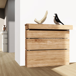 Modern Floating Radiator Heater Cover MINIMAL LINES Cabinet with wooden drawers Ref RCMN251DW-Radiator Cabinets > Heater Boxes > Radiator Enclosure > Radiator Casing > Radiator Enclosure > Custom Made Radiator Cabinets > Radiator Screens > Radiator Topper > Radiator Cabinet with drawer-RadiatorCoversShop.com