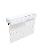 Modern Floating Radiator Heater Cover MINIMAL SQUARES Cabinet with wooden drawers Ref RCMN250DR-Radiator Cabinets > Heater Boxes > Radiator Enclosure > Radiator Casing > Radiator Enclosure > Custom Made Radiator Cabinets > Radiator Screens > Radiator Topper > Radiator Cabinet with drawer-RadiatorCoversShop.com